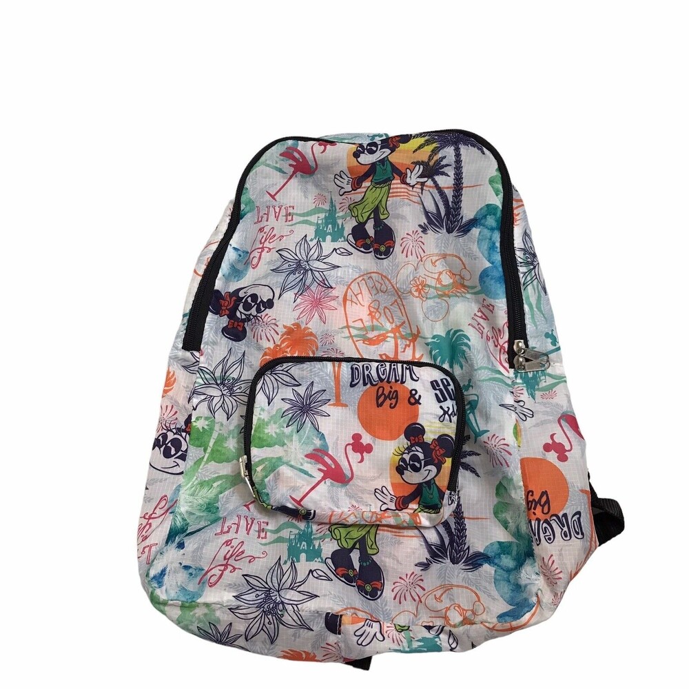 Disneyland Disney Parks Nylon Dream Big Seek Adventure Minnie Backpack - Picture 4 of 14